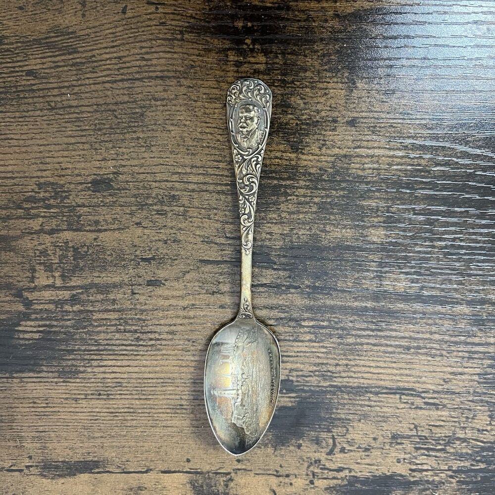 Morro Castle Havana Antique Silver Souvenir Spoon Collectible 6” Long